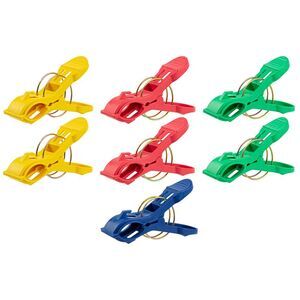 Jumbo High-Quality Plastic Food Bag Clips, 7 Pack